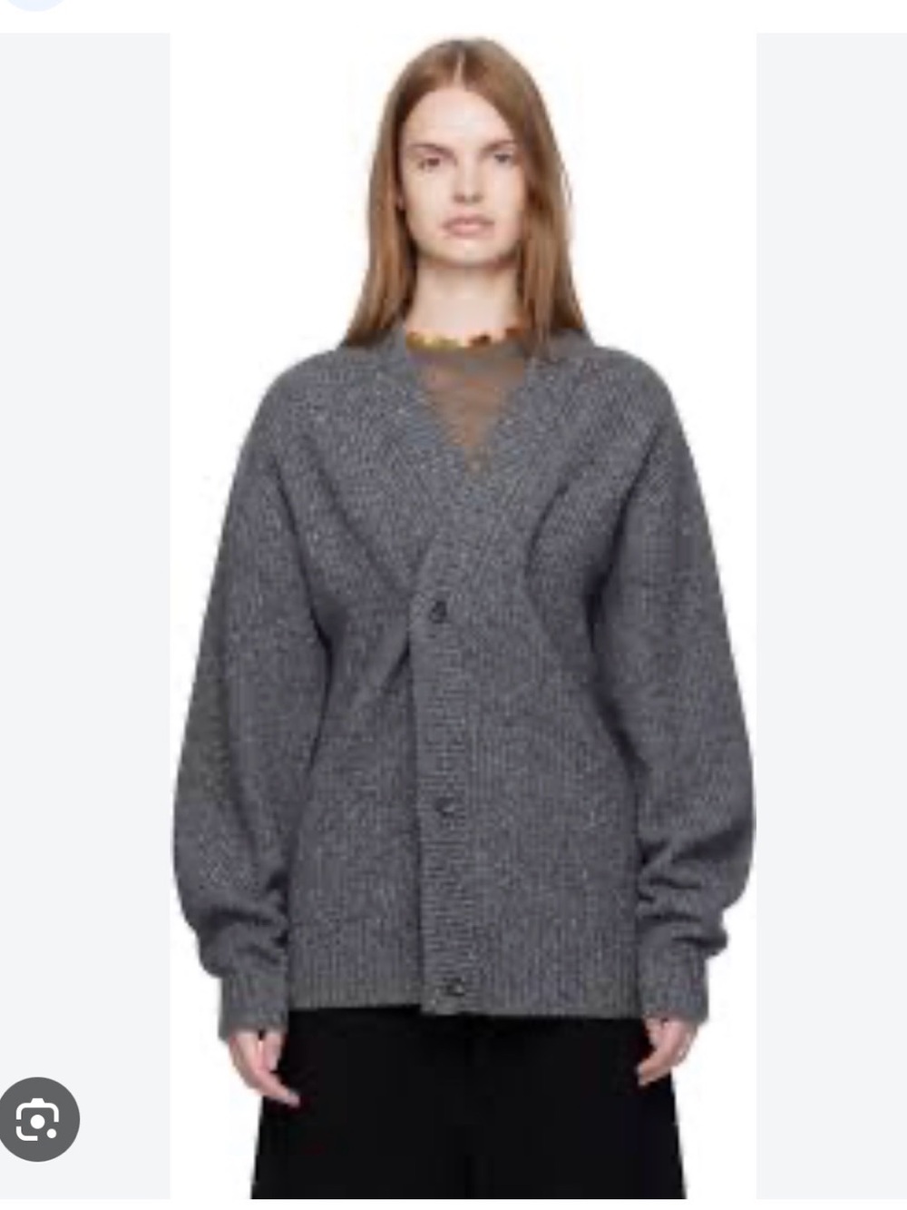 Donegal oversized wool Cardigan